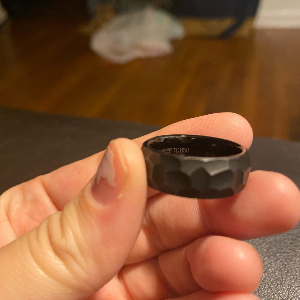 Tungsten Steel Wedding Band
